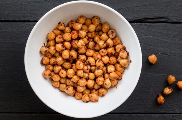 Freelancer making spicy chickpeas