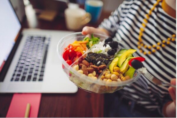 Snacking working from home